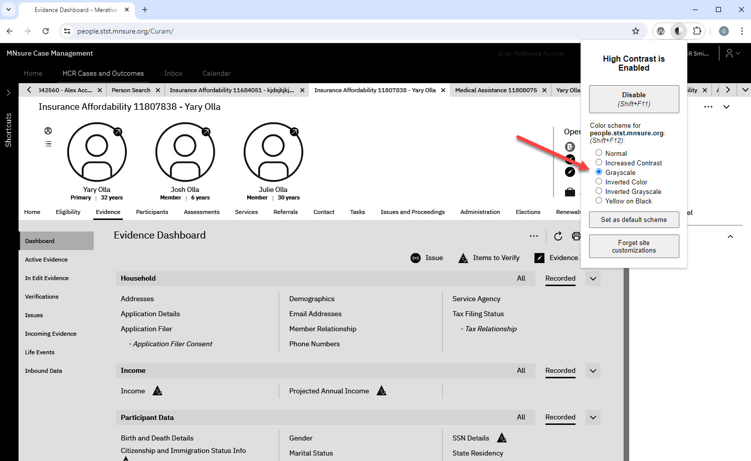 Grayscale sample Screenshot